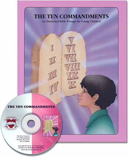 Young Children's Chapter Memory Book & CD: 10 Commandments [KJV]