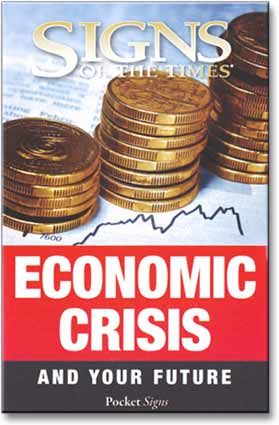Economic Crisis and Your Future—Pocket <i>Signs</i> (100)